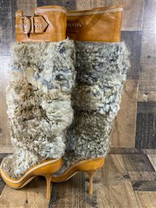 Rabbit snow boots Dior Grey size 10 US in Rabbit - 34981933